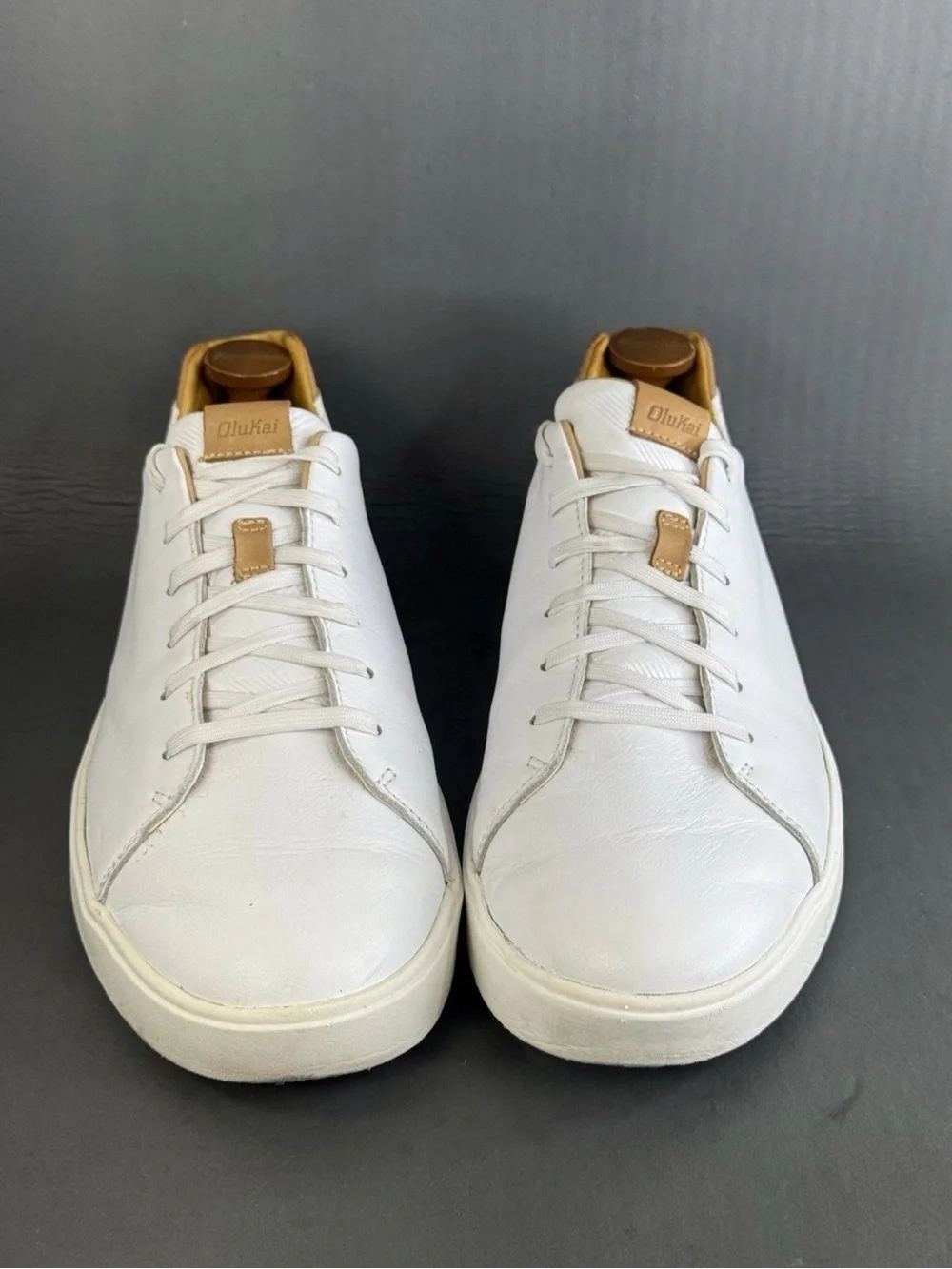 OluKai Lae'ahi Li 'Ili full grain leather sneaker shoes men’s size 12